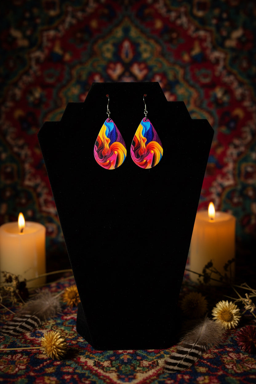 Colorful spiritual boho earrings (Copy)