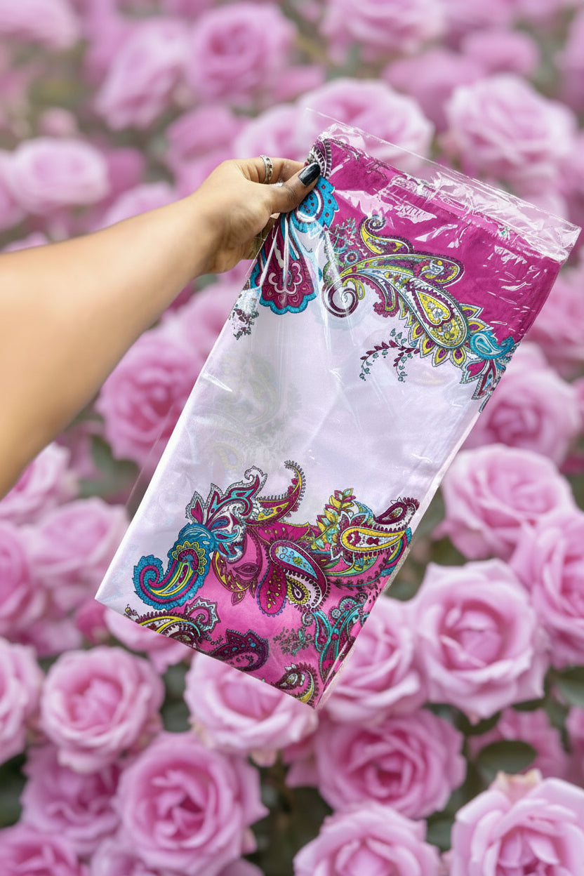 large 90x90 silk scarf