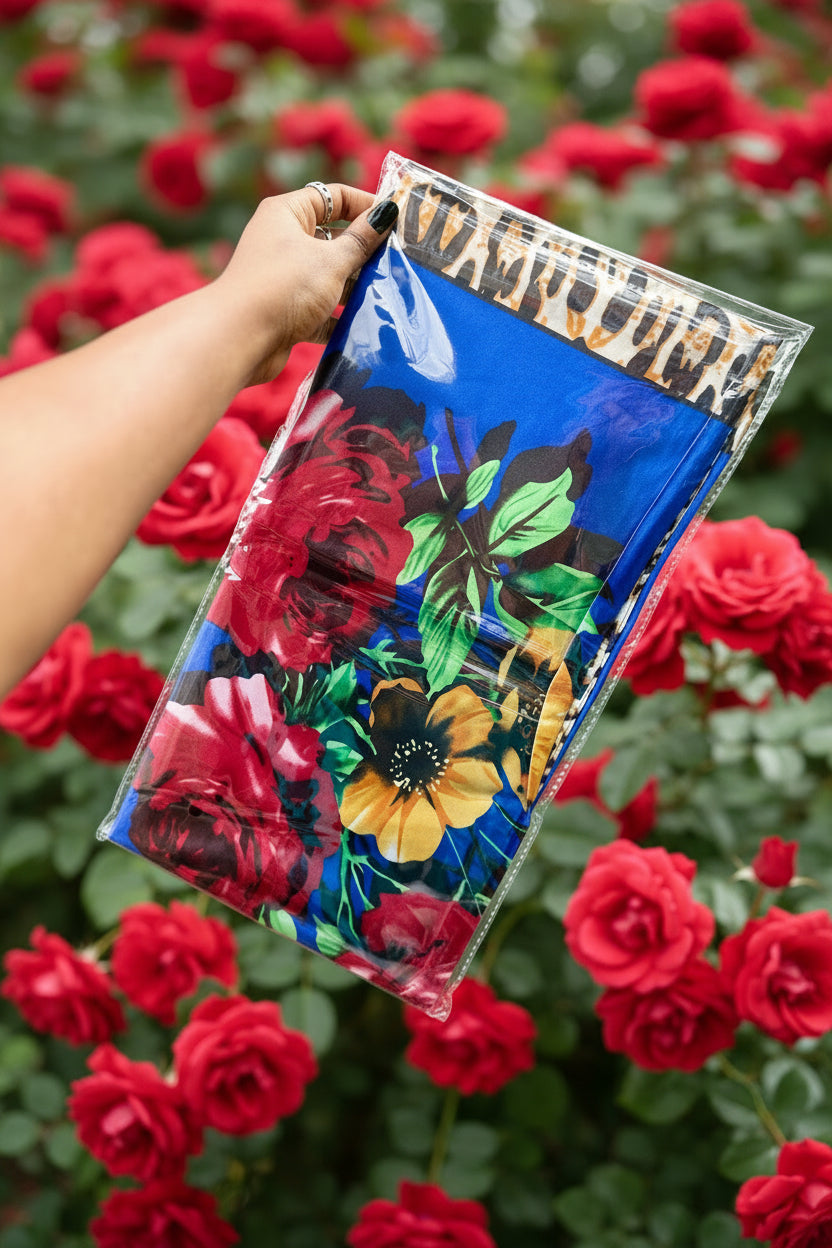 large 90x90 silk scarf